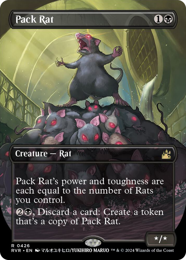 0426 Pack Rat (Anime Borderless) R Ravnica Remastered