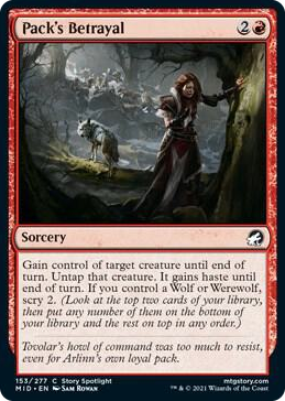 0153 Pack's Betrayal C Innistrad: Midnight Hunt