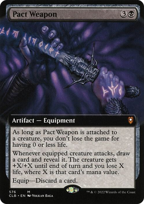 Pact Weapon (Extended Art) #576 M - Commander Legends: Battle for Baldur's Gate Pokemon card
