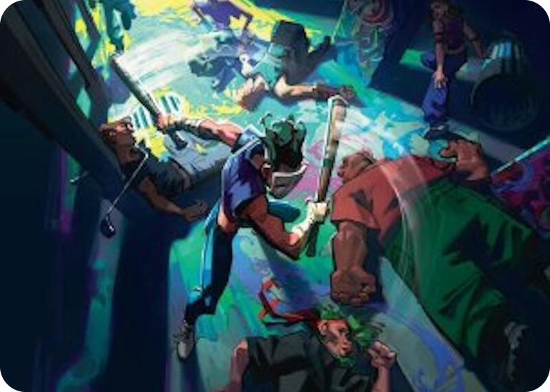 0006 Pain 101 Art Card S Art Series: Teenage Mutant Ninja Turtles