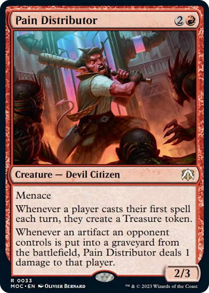 Pain Distributor #33 R - Commander: March of the Machine Pokemon card