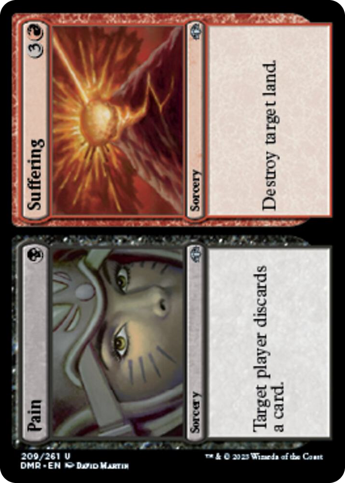 Pain // Suffering #209 U - Dominaria Remastered Pokemon card