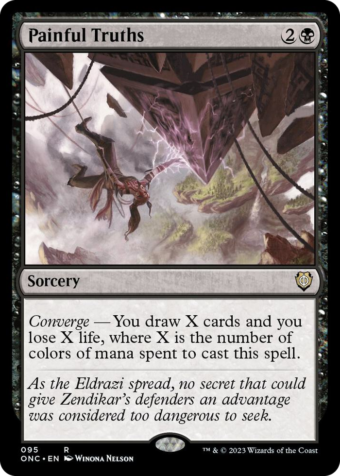 Painful Truths #95 R - Commander: Phyrexia: All Will Be One Pokemon card
