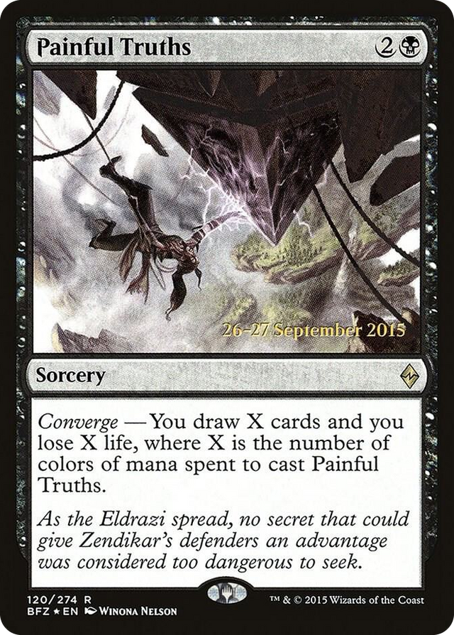0120 Painful Truths R Prerelease Cards