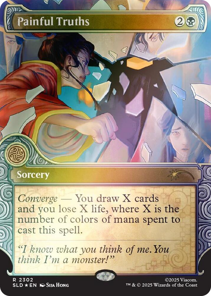 Painful Truths (Rainbow Foil) #2302 R - Secret Lair Drop Series Pokemon card