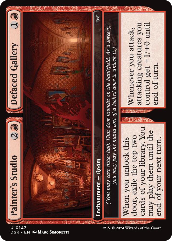0147 Painter's Studio // Defaced Gallery U Duskmourn: House of Horror