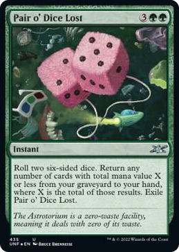 0435 Pair o' Dice Lost (Galaxy Foil) U Unfinity