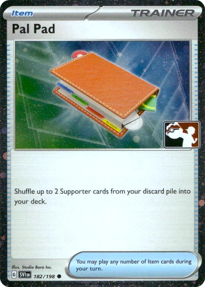 0182 Pal Pad - 182/198 (Cosmos Holo) Common Prize Pack Series Cards