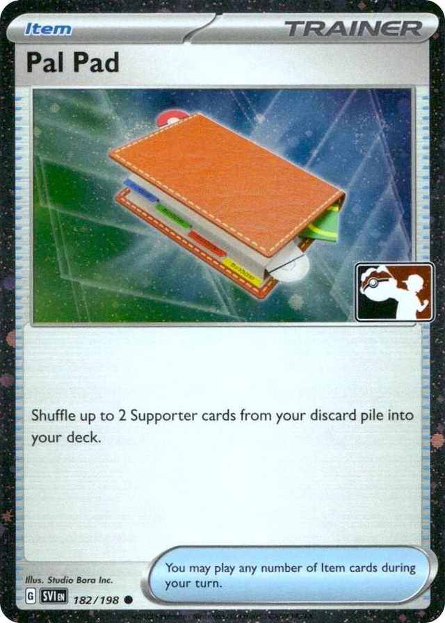 0182 Pal Pad - 182/198 (Cosmos Holo) Common Prize Pack Series Cards
