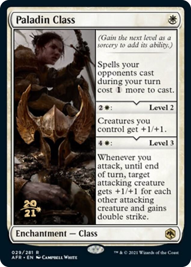 0029 Paladin Class R Prerelease Cards
