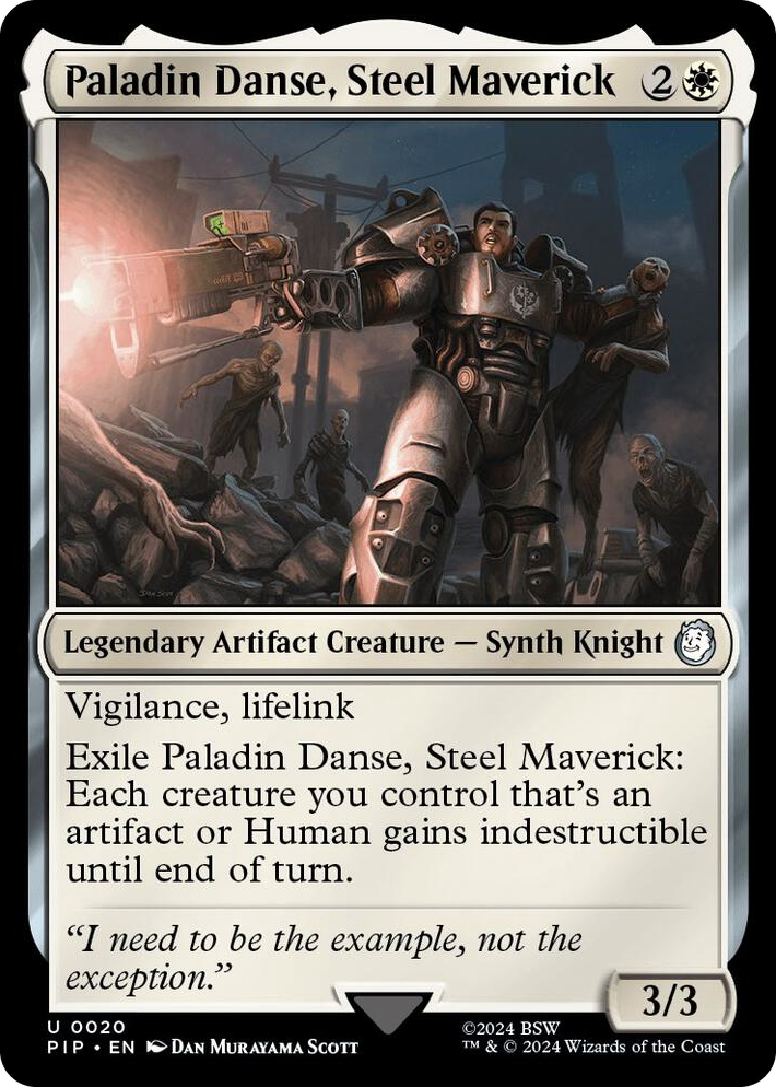 0020 Paladin Danse, Steel Maverick U Universes Beyond: Fallout