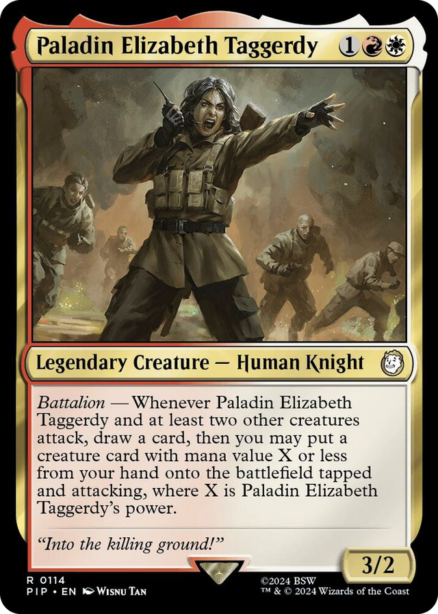 0114 Paladin Elizabeth Taggerdy R Universes Beyond: Fallout