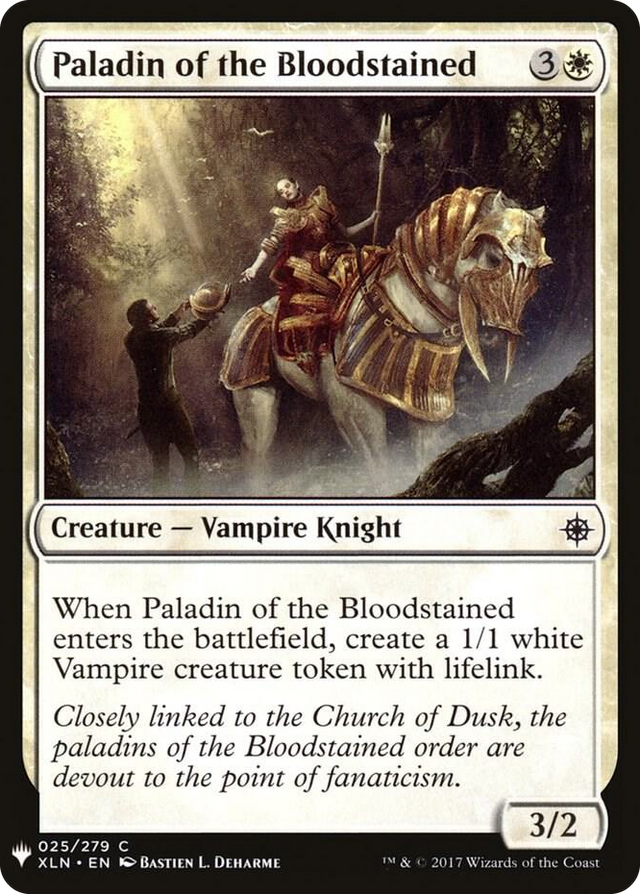 0025 Paladin of the Bloodstained C The List Reprints