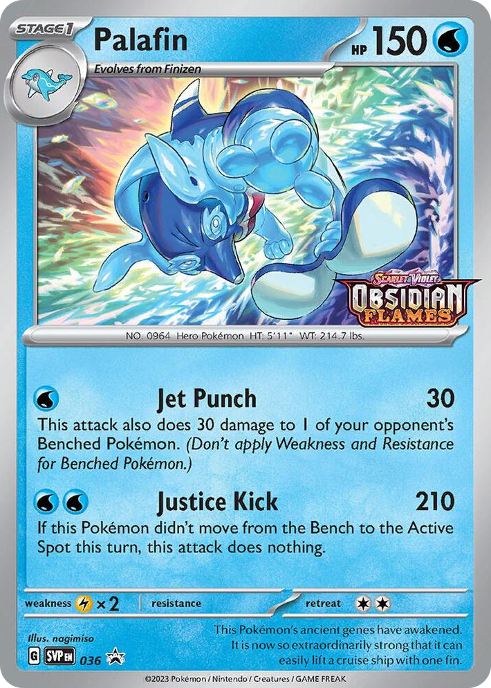 0036 Palafin - 036 (Prerelease) Promo Scarlet & Violet Promo Cards