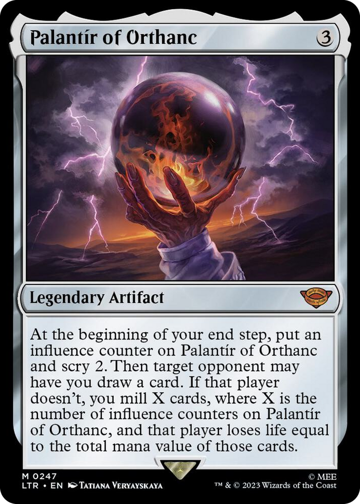 Palantir of Orthanc #247 M - Universes Beyond: The Lord of the Rings: Tales of Middle-earth Pokemon card