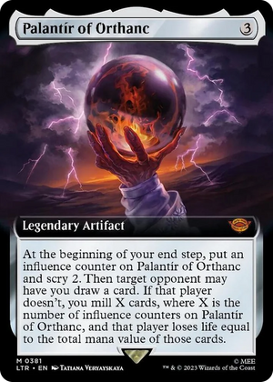 0381 Palantir of Orthanc (Extended Art) M Universes Beyond: The Lord of the Rings: Tales of Middle-earth