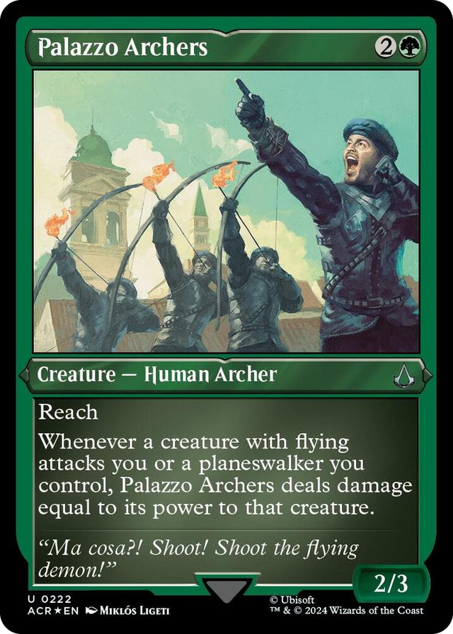 0222 Palazzo Archers (Foil Etched) U Universes Beyond: Assassin's Creed