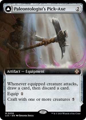 0036 Paleontologist's Pick-Axe (Extended Art) M Commander: The Lost Caverns of Ixalan