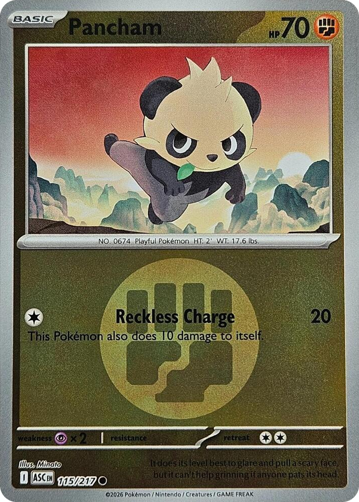0115 Pancham (Energy Symbol Pattern) Common Ascended Heroes