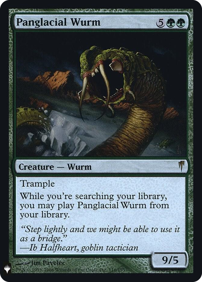 Panglacial Wurm #116 R - The List Reprints Pokemon card