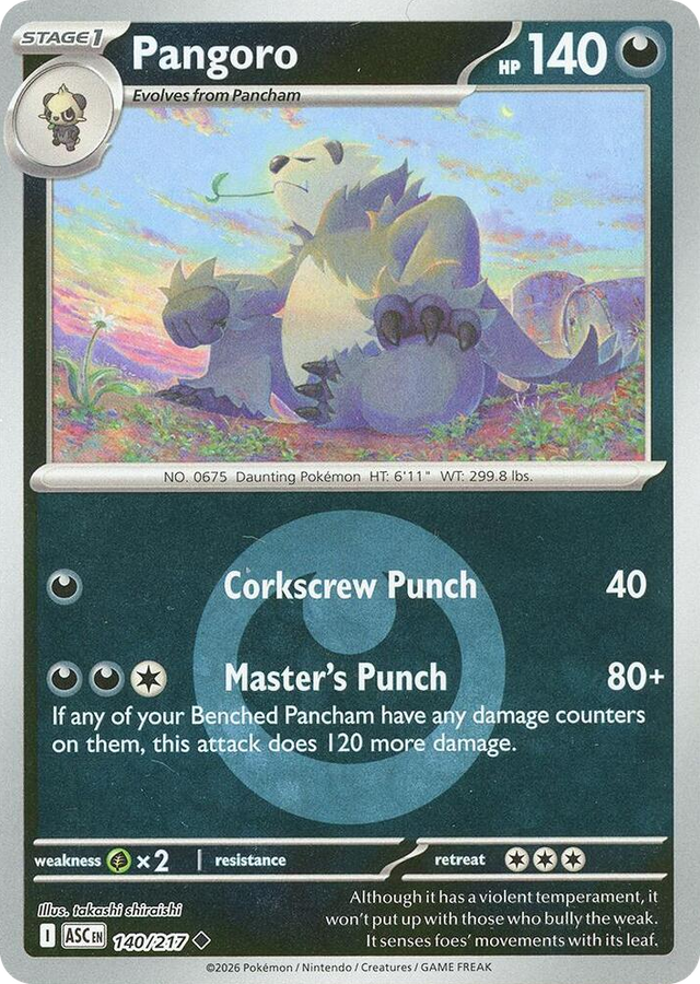 0140 Pangoro (Energy Symbol Pattern) Uncommon Ascended Heroes