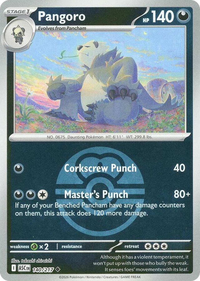 0140 Pangoro (Love Ball) Uncommon Ascended Heroes