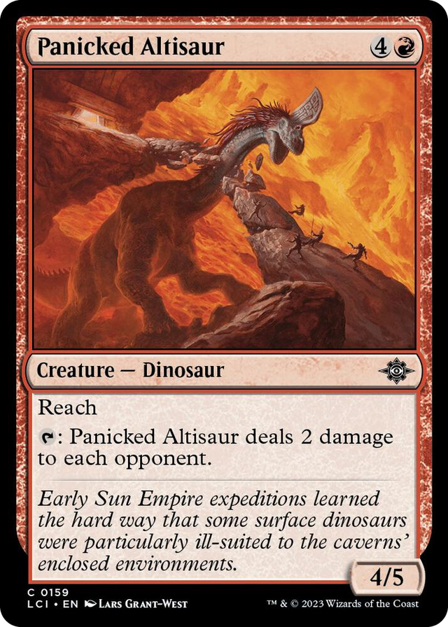 0159 Panicked Altisaur C The Lost Caverns of Ixalan