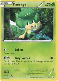 0002 Pansage Common Kalos Starter Set