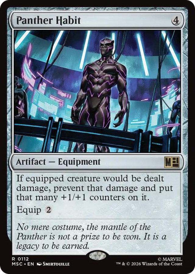 0112 Panther Habit R Commander: Marvel Super Heroes
