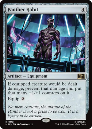 0112 Panther Habit R Commander: Marvel Super Heroes
