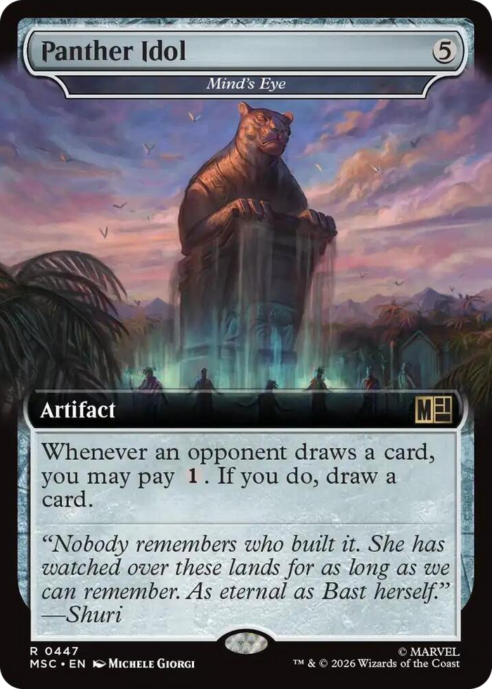 Panther Idol - Mind's Eye (Extended Art) #447 R - Commander: Marvel Super Heroes Pokemon card