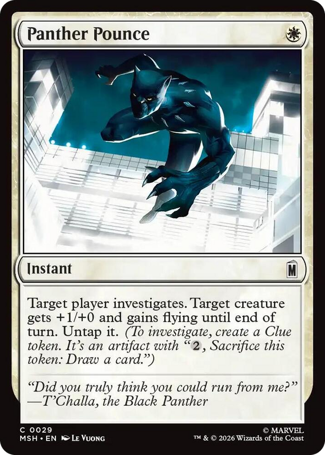 0029 Panther Pounce C Marvel Super Heroes