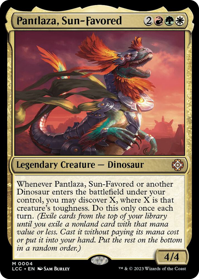Pantlaza, Sun-Favored #4 M - Commander: The Lost Caverns of Ixalan Pokemon card