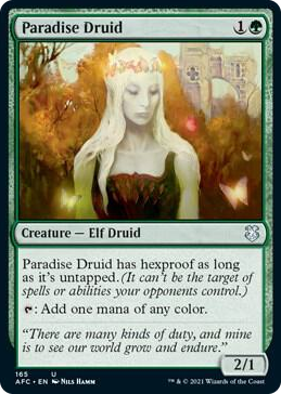 0165 Paradise Druid U Commander: Adventures in the Forgotten Realms