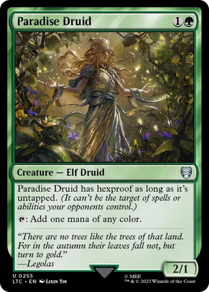 0255 Paradise Druid U Commander: The Lord of the Rings: Tales of Middle-earth