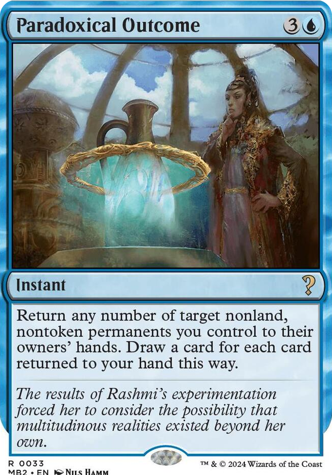 0033 Paradoxical Outcome (White Border) R Mystery Booster 2