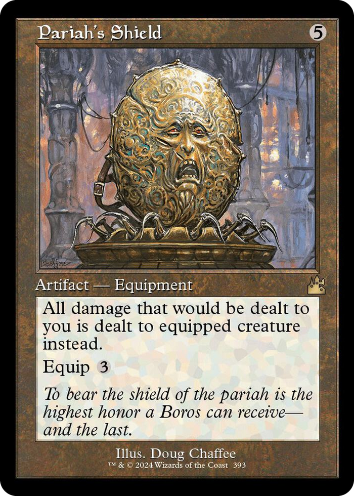 Pariah's Shield (Retro Frame) #393 R - Ravnica Remastered Pokemon card