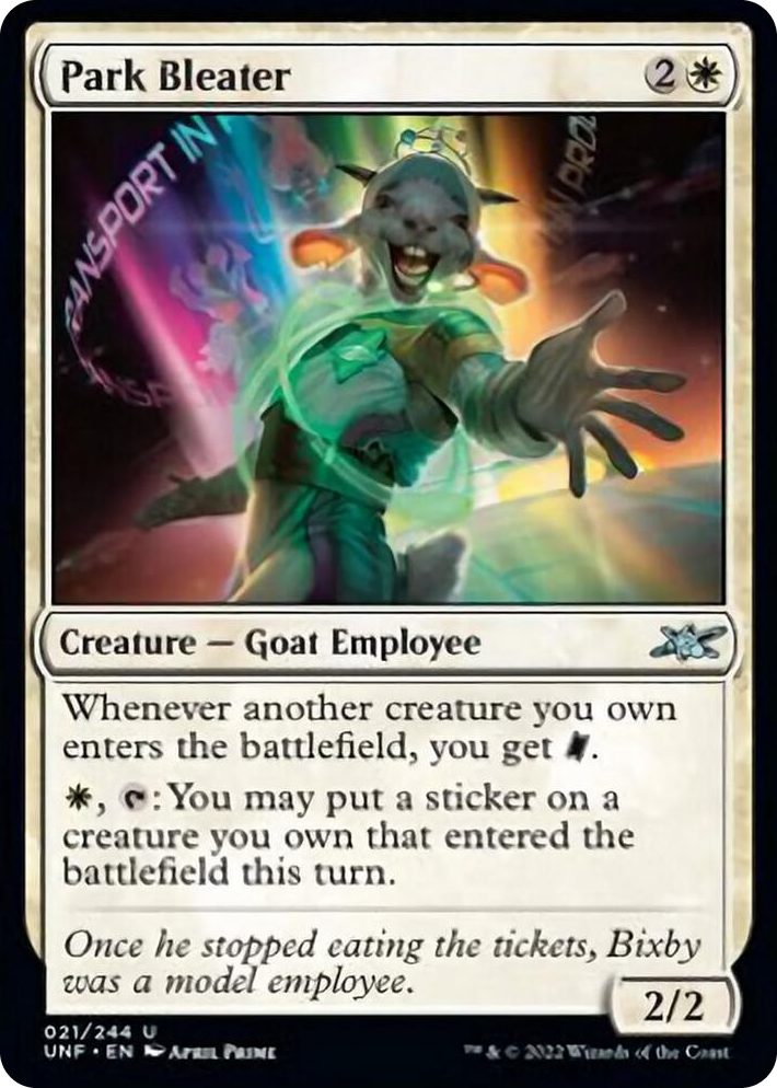 0021 Park Bleater U Unfinity