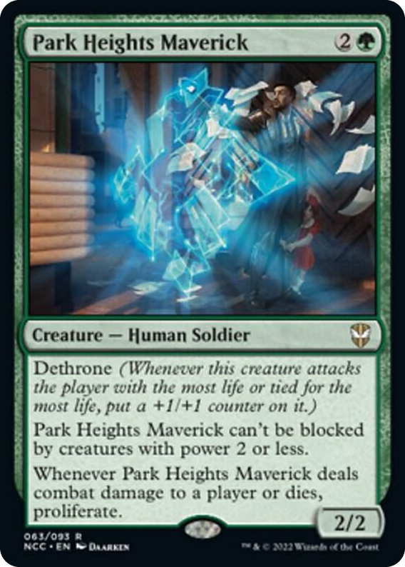 Park Heights Maverick #63 R - Commander: Streets of New Capenna Pokemon card