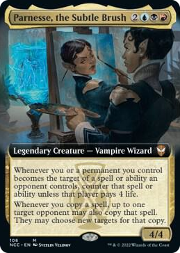 0106 Parnesse, the Subtle Brush (Extended Art) M Commander: Streets of New Capenna