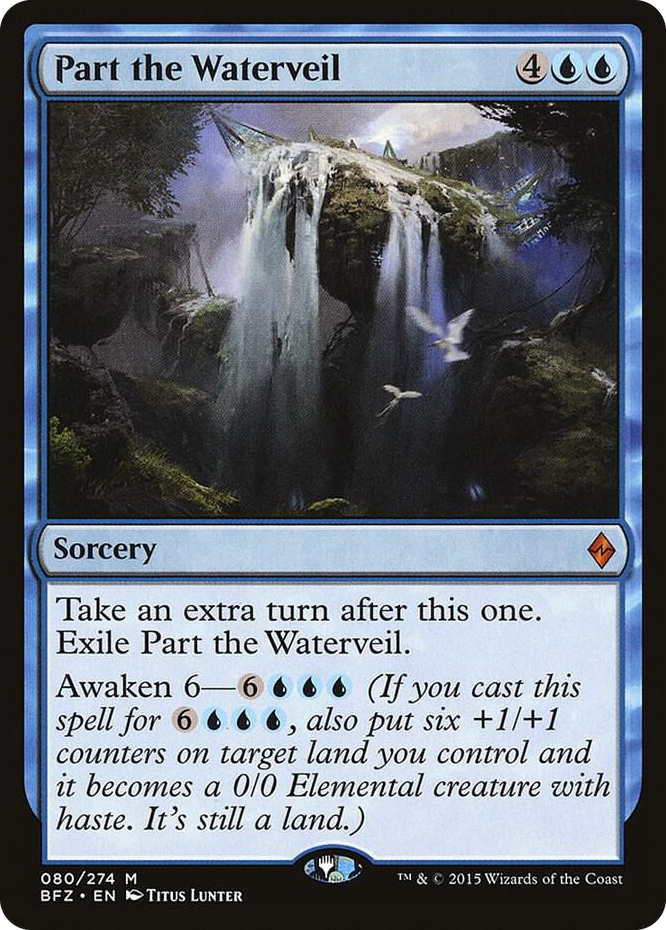 Part the Waterveil #80 M - Battle for Zendikar Pokemon card