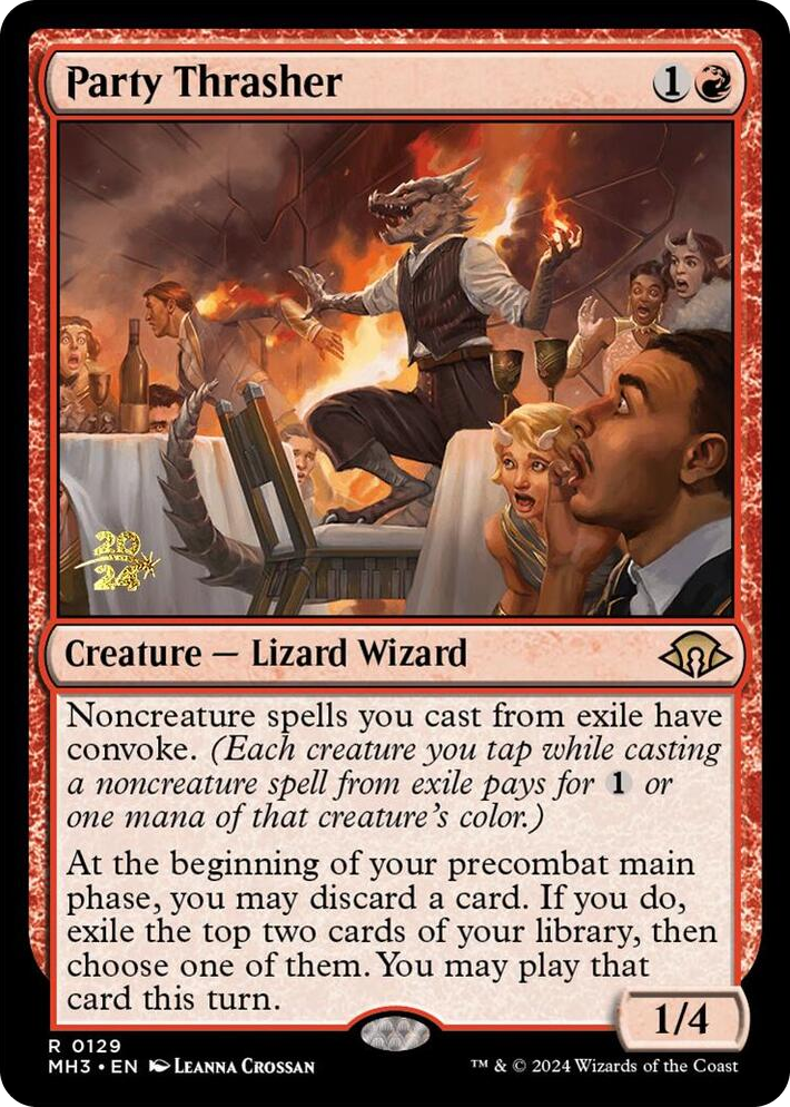 0129 Party Thrasher R Prerelease Cards