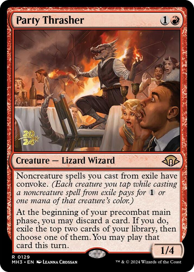 0129 Party Thrasher R Prerelease Cards