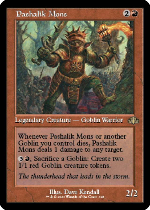 0328 Pashalik Mons (Retro Frame) R Dominaria Remastered