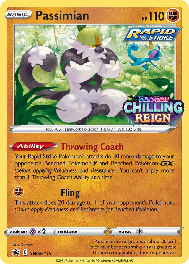 0115 Passimian - SWSH115 (Prerelease) Promo Sword & Shield Promo Cards