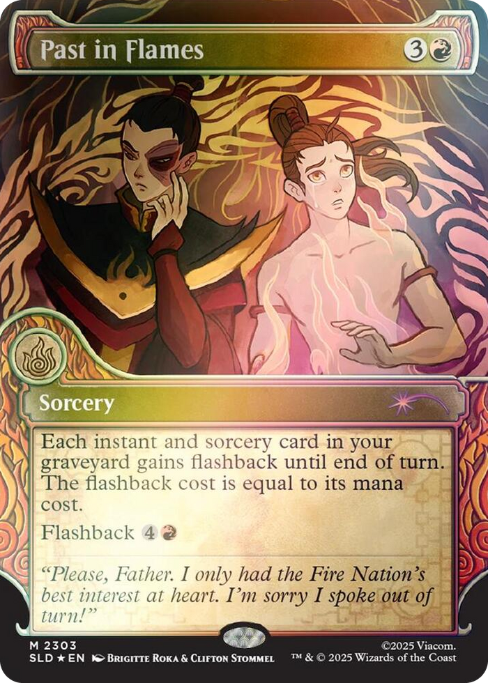 Past in Flames (Rainbow Foil) #2303 M - Secret Lair Drop Series Pokemon card