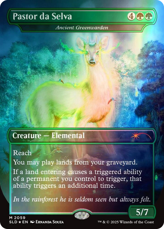 2059 Pastor da Selva - Ancient Greenwarden (Rainbow Foil) M Secret Lair Drop Series