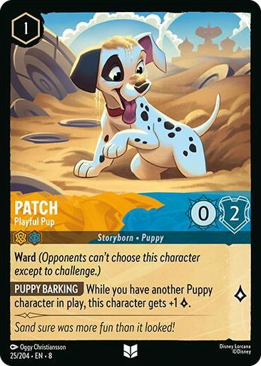 0025 Patch - Playful Pup Uncommon Reign of Jafar