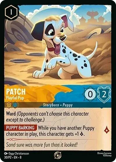 0030 Patch - Playful Pup Promo Disney Lorcana Promo Cards