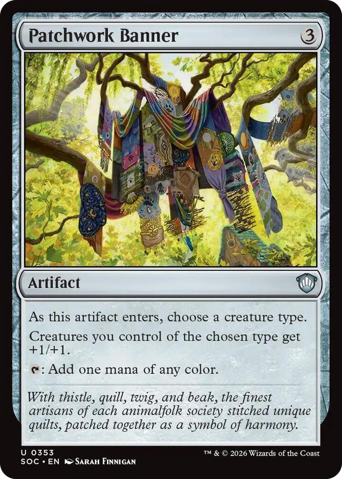 Patchwork Banner #353 U - Commander: Secrets of Strixhaven Pokemon card